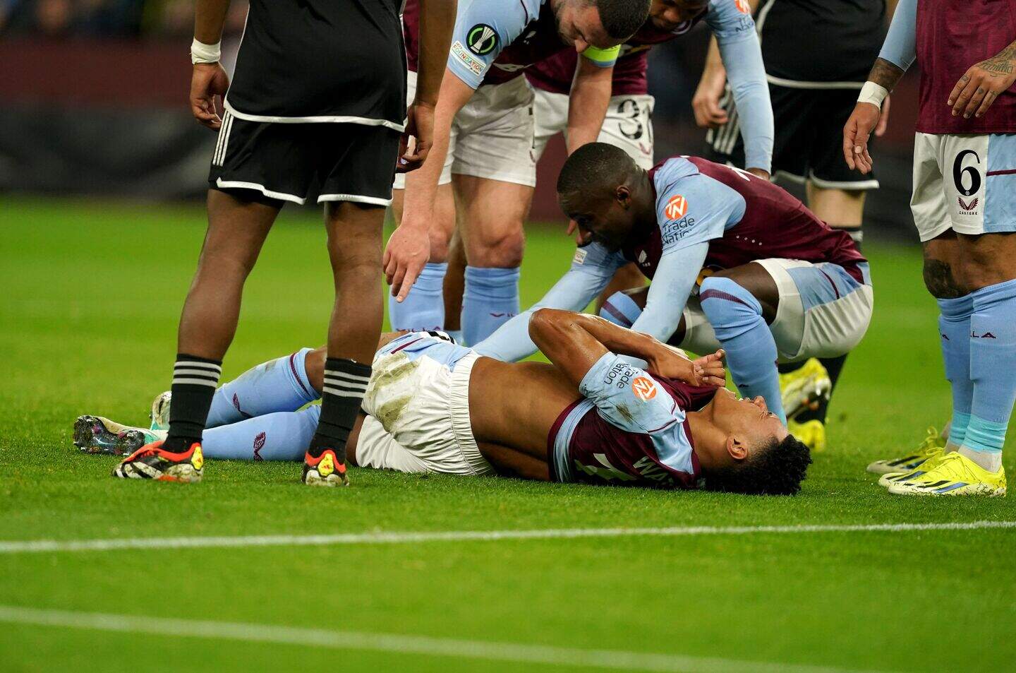 Ollie Watkins suffers injury scare as Aston Villa thump Ajax